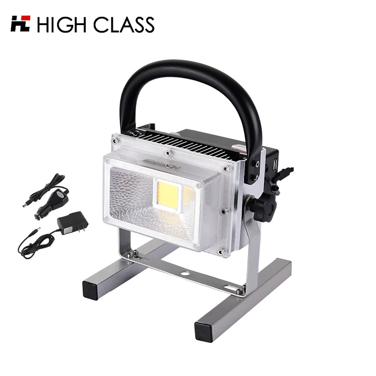 China factory integrated IP65 rainproof aluminum 10w 20w 30w rechargeable led flood light price list