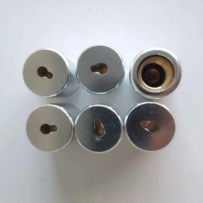 R410a Gas Silver Brass Safety Locking Caps Hvac Tamper Resistant Caps