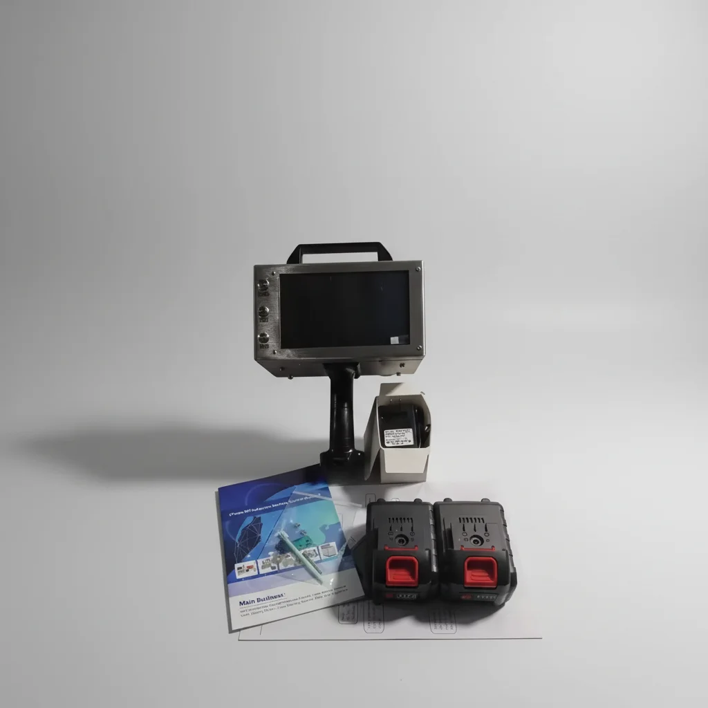 TEBAK Portable Lithium Battery Metal Drilling Marking Machine, Equipped with Two Batteries