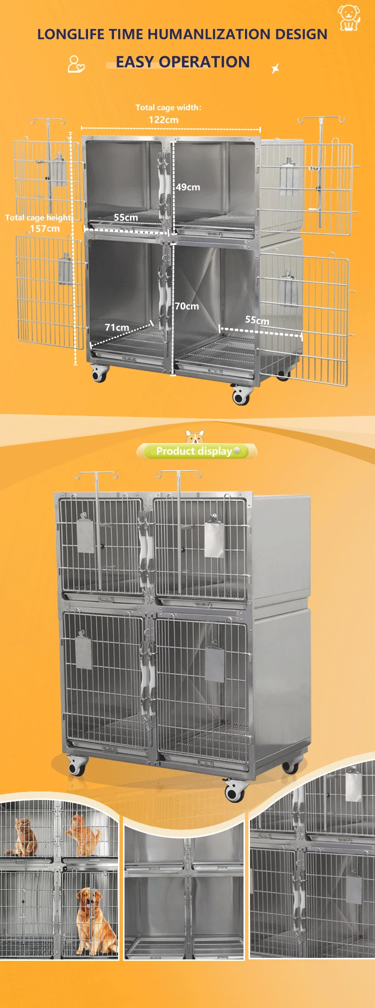 Veterinary Animal Hospital Clinic Best Modular Customized Large Kennel