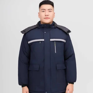 Waterproof Cotton-padded Jacket Mid-length Warm, Rainproof and Cold-resistant Thermal Insulation Winter Overalls