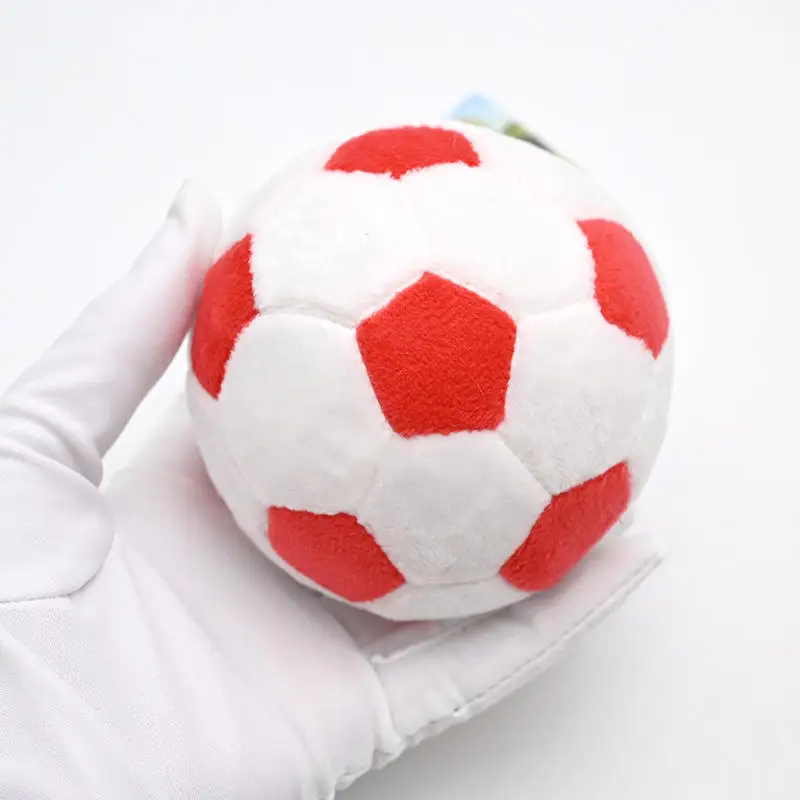 Plush Simulation Soccer Ball Filling Soft Ball Children's Toys Cute Schoolbag Pendant Basketball Keychain Children's Gifts 7CM