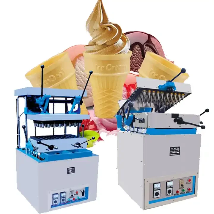 32 Molds Ice Cream Cone Machine Manual Ice Cream Waffle Cone Maker