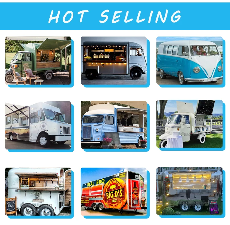 Food Catering Food Trailers Fully Equipped Taco Truck Mobile Kitchen