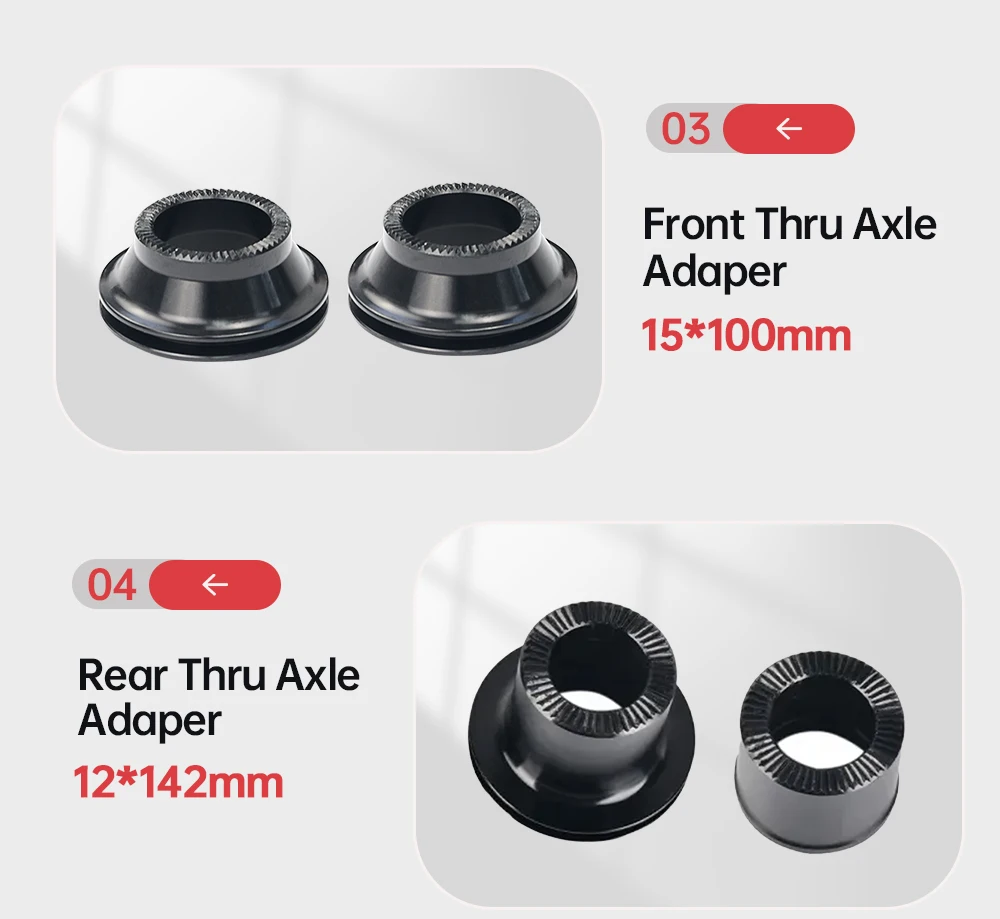 15x100 12x142 Thru Axle End Cap 9x100 10x135 Quick Release Adapters Mtb