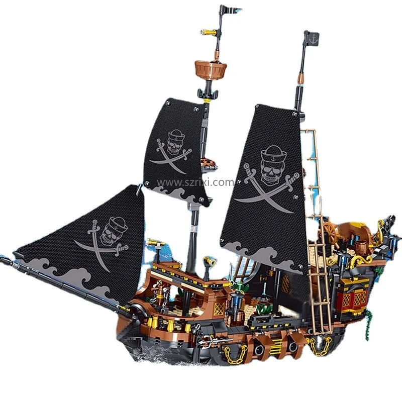 ZHEGAO 01041 Ship Sailing Storm - Educational Building Blocks