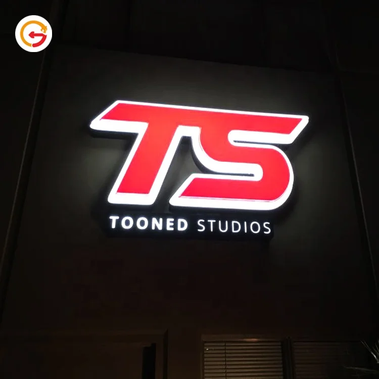 JAGUARSIGN под заказ уличный вакуумный формовочный круглый световой короб из нержавеющей стали круглые деревянные наружные вывески светодиодный светильник 3D коробка