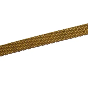 Fashion Raw Brass Decorative Chain Mesh Nickel-Free Iron and Copper Jewelry Findings for Crafts and Costumes