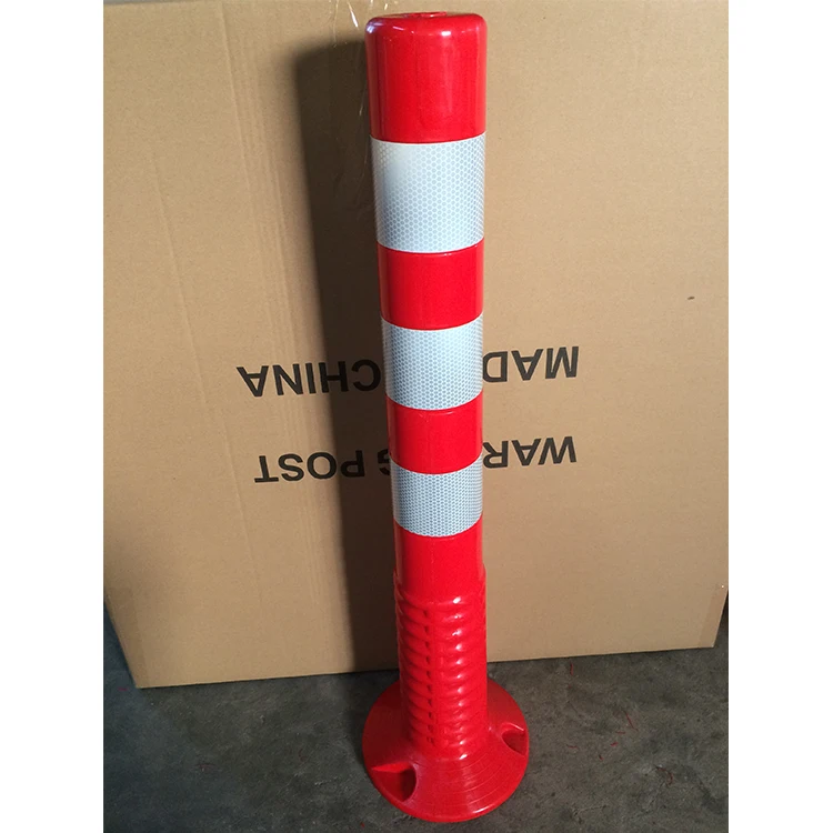 Pu Reflective Warning Post Traffic Column Road Delineator Post Flexible Spring Post Bollard