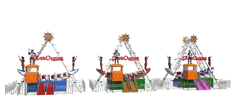 Attraction amusement park games machine swing 24 seats big pirate ship