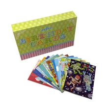 original design birthday invitation cards for kids birthday card custom printing Different themes gift card box