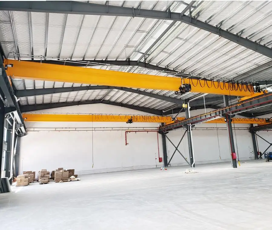 High Quality Euro Type Remote Control Electric 5 10 15 20 Ton Single Wheel Overhead Bridge Crane