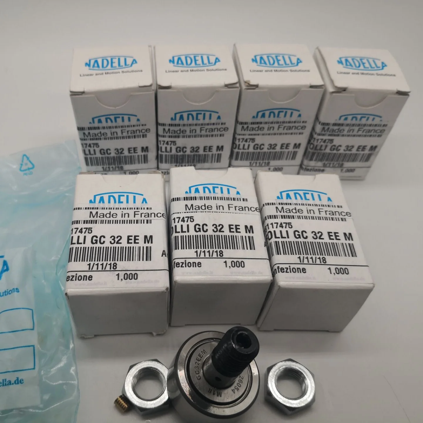NADELLA Cam Followers GC47 GC47EE GC47EEM GCR47 GCR47EE GCR47EEM Guide Roller Bearing