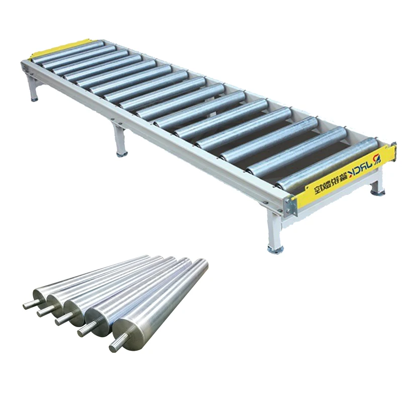 factory customized stainless steel roller conveyor table for vegetable fruit processing line