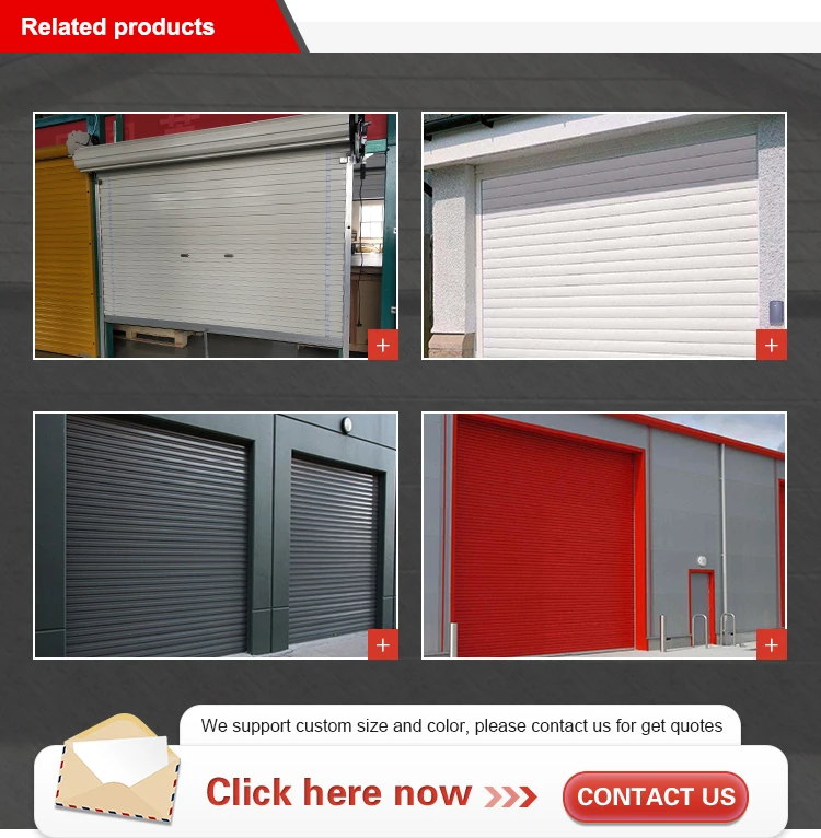 Aluminum high speed Rapid Doors Thermal Insulation Push Pull Open Automatic Roll Up Door PVC door for Garages supplier