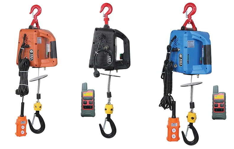 200kg Electric Hoist Portable Electric Hand Winch Traction Block