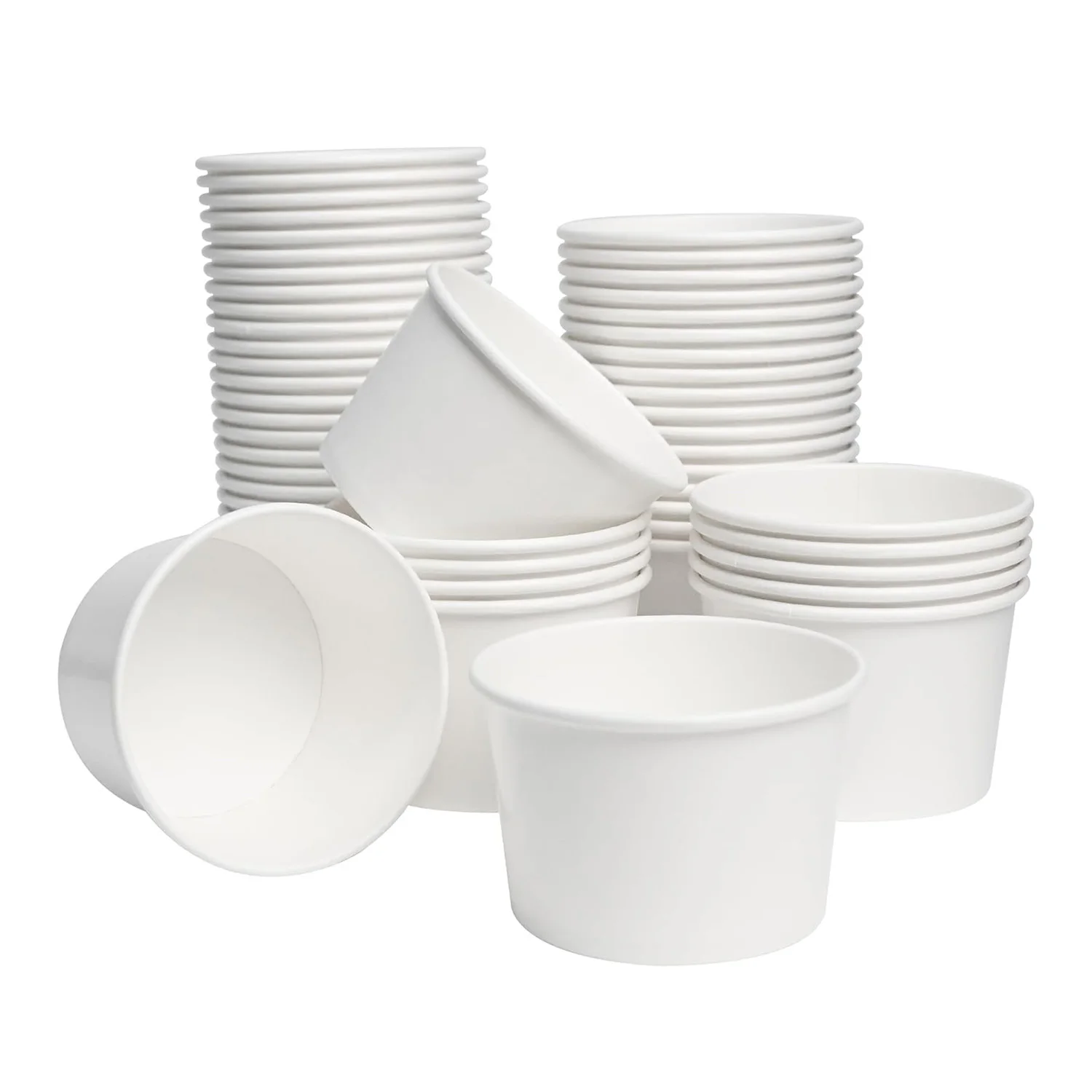 Custom Printed Paper Bowl Disposable Food Container Round Paper Bowl