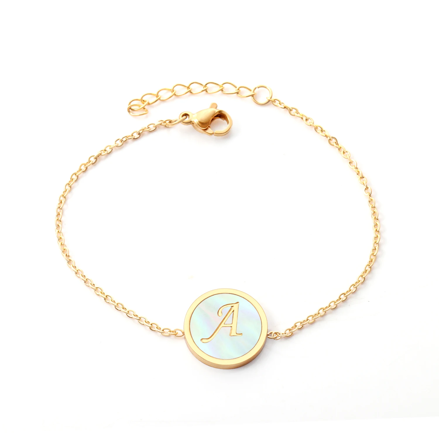 Bracciale da donna rigido con nome in acciaio inox con zirconi. Tutti Nomi Disp