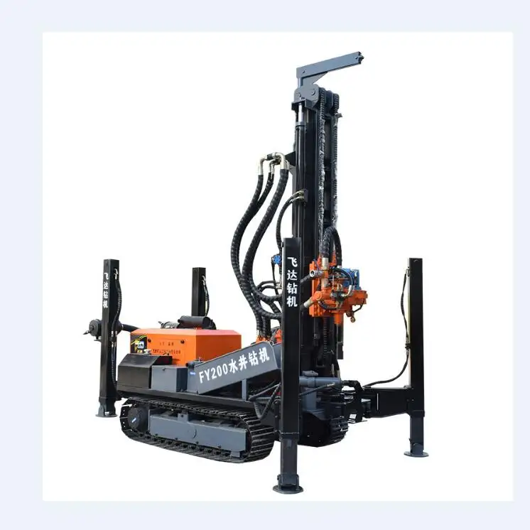 
 Kiashan famouse brand KW200 Water well drilling rig with compressor price
