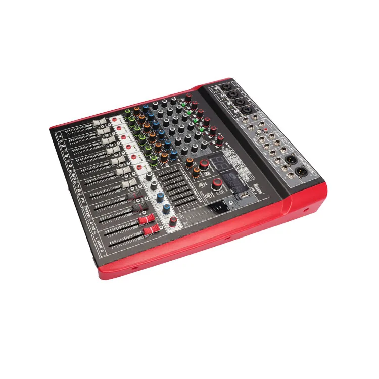 Tkl 6/8/12チャンネルdjコントローラーアナログミキサー電源k