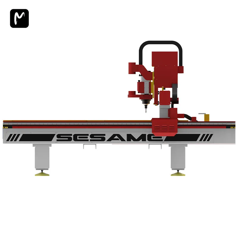 Affordable Price 1300x2500mm 2040 1212 Linear Atc Cnc Router Milling Machine with Vacuum Table Rotary for Furniture Wood Metal