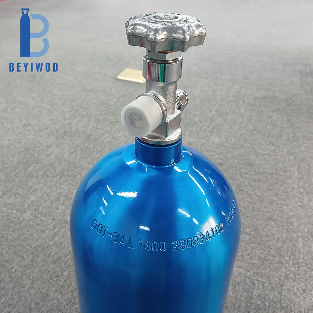 CGA660 Valve Racing Cylinder Tank - DOT3AL High Pressure Aluminum 2.5-20lb for CO2 Gas