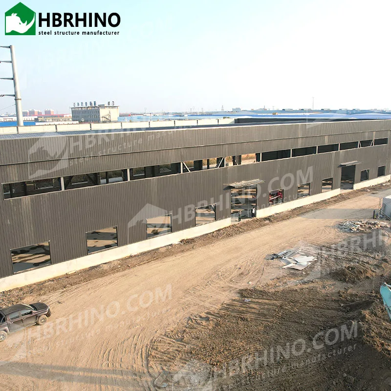 Большая Заводская мастерская легкая стальная каркасная конструкция сборные металлические здания для цехов и заводов непосредственно из цеха