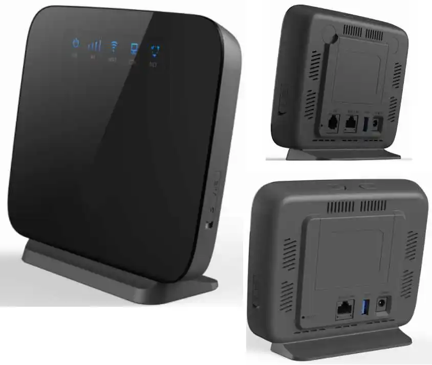 2024 Modem CPE 4G Wifi Router with Voice RJ11 Port  4G Indoor CPE with 3000mAh Battery