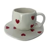A forma di cuore rosso