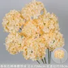 Porta hortensias en forma de piruleta color champán