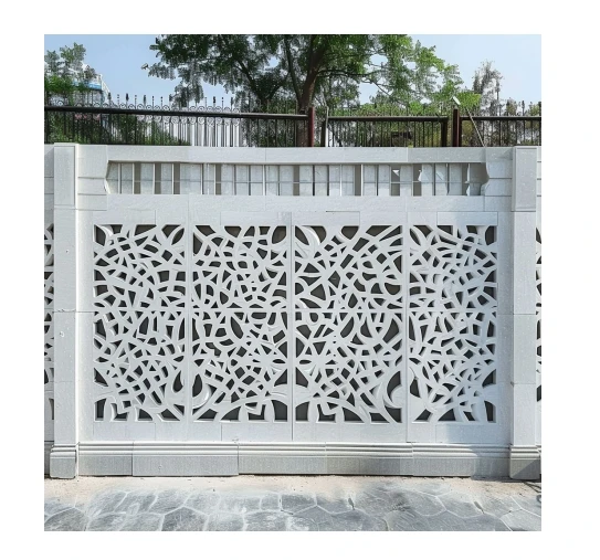 Custom Made Perforated Hollow UHPC GRC Wall Panel for Building Front Elevation Decoration Cement Grc Outdoor Product