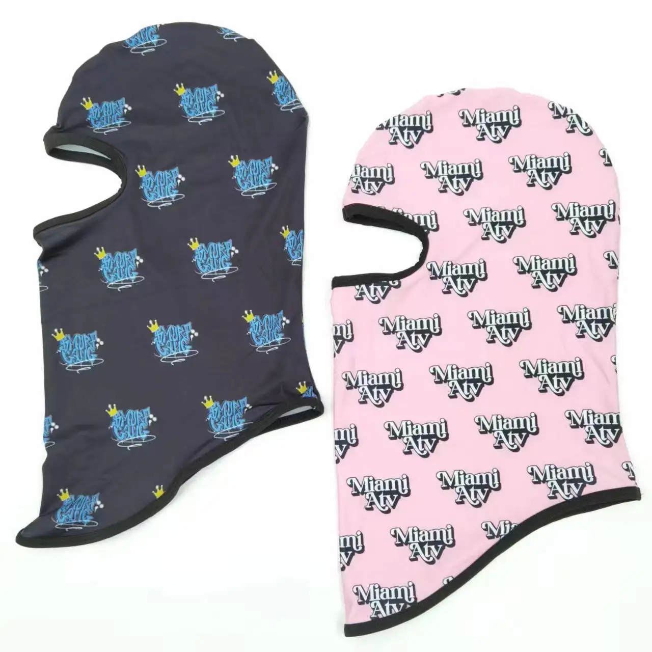 Wholesale Custom Distressed Balaclava Beanie Designer Winter Camo