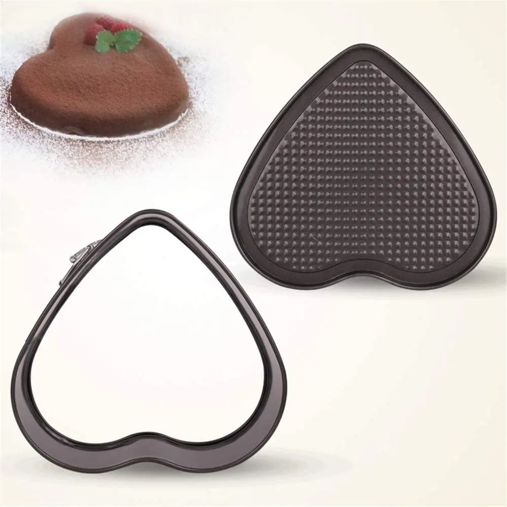 Bakeware Heart Shaped Springform Cake Pan with Removable Bottom Baking Mold For DIY Dessert Love Round Heart Square Shape