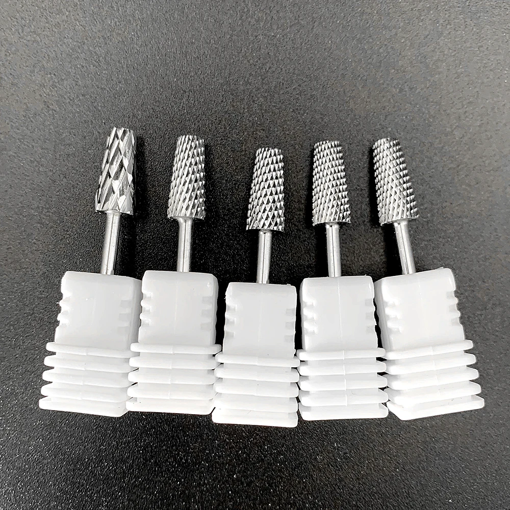 Hot selling gold nail dril bit Tungsten Carbide Nail File Drill Silver Manicure Bits