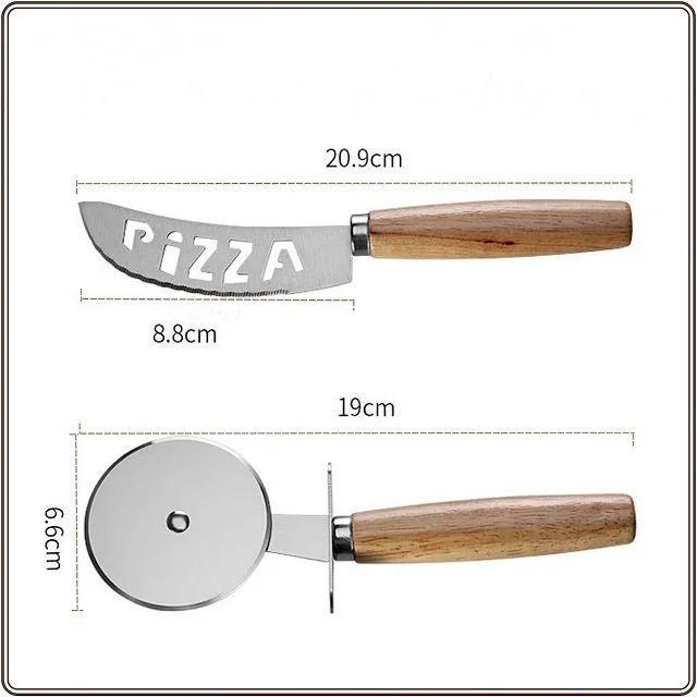 Hot Sale Stainless Steel Pizza Cutters and Rollers for Kitchen Assistance Pizza Tools