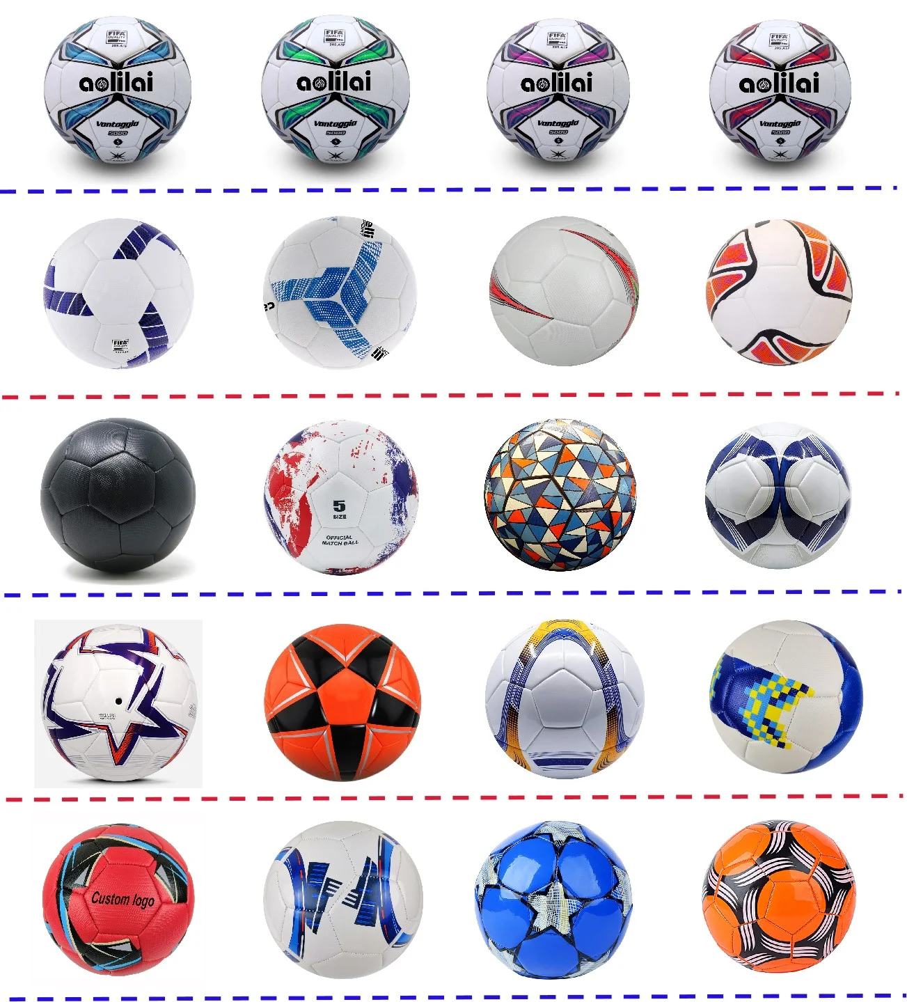 Aolilai 5000 Balon De Futbol Al Aire Libre Tamano 5 Cuero Brillante De ...