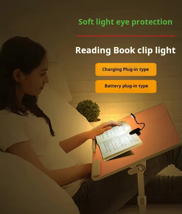 product led book reading light aaa dry battery powered or usb cable eye care clip on book lights black living room mini 9 leds 18 watt-37