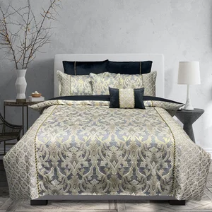 Luxury Jacquard Comforter Set Designer Embroidery Comforter Set Jacquard Bedding Set