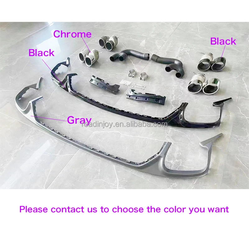 Labbro Paraurti Audi Q8 Diffusore Paraurti Posteriore Audi Q8 2018-2023 - Spoiler In ABS Carbon Look Modifica Audi Q8 2023 - 13