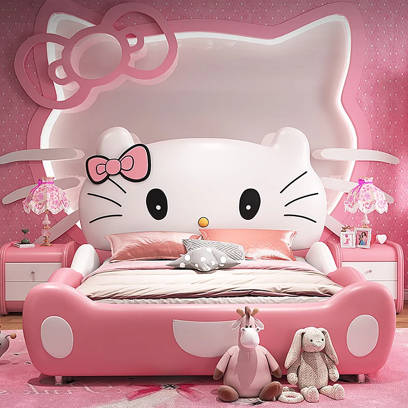 Luxury Creative Cartoon Cat Design Pink Princess Bed Modern Wooden Bed For  Kids Furniture Bed - Buy Bed Kids,Kids Furniture Bed,Kids House Bed Product  on 