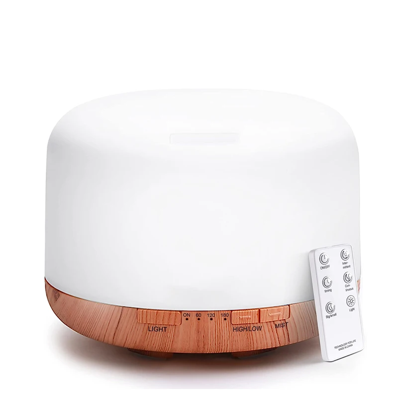 Ultrasonic Aromatherapy Fragrant Oil Humidifier Vaporizer 500ml Diffuser