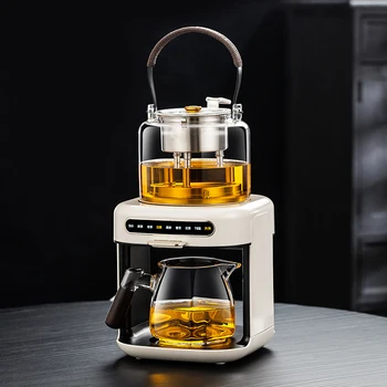 Fully Automatic Household Tea & Coffee Pot Steam Spray Type with Multifunctional Titanium Glass Bottom Water Filling Teapot