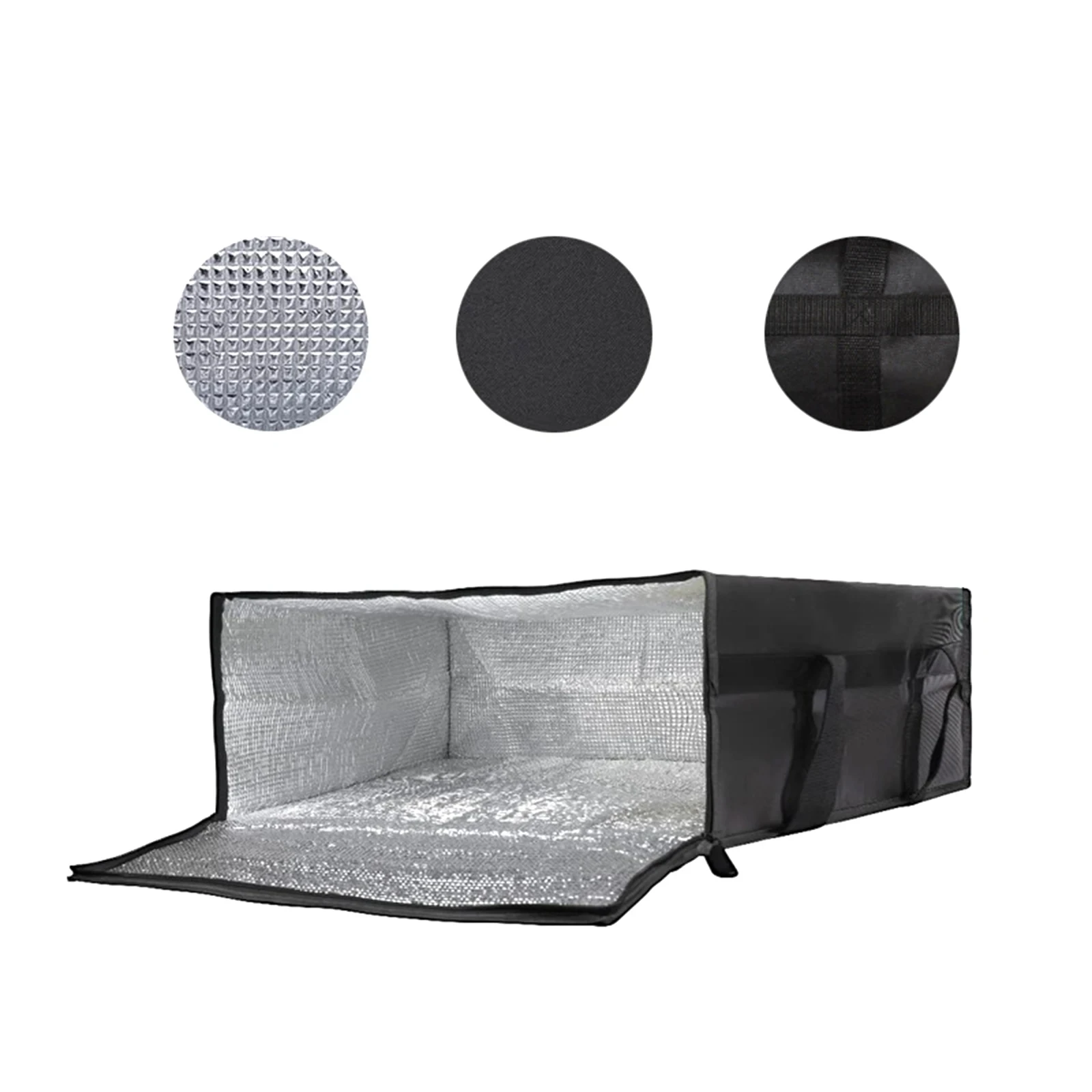 HANSUN Fully Insulated Lightweight Reusable Thermal Pizza Food Delivery Bag for Personal Outdoor Catering & Shopping