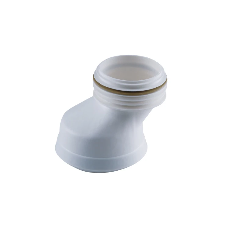 T3307 Modern Design PP+PVC Plastic Offset Sanitary WC Toilet Pan Connector for Bathroom and Hotel Partition