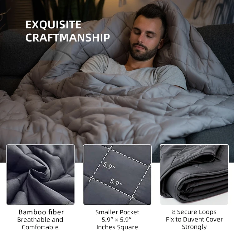 Breathable Blanket Cooling Weighted Blanket 15 Lbs BETU Cooling
