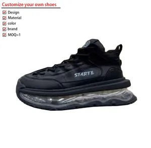 Customizable Men's Casual Skateboarding Shoes High Quality Original Genuine Leather Mesh Sporty for Summer Factory Dropshipping