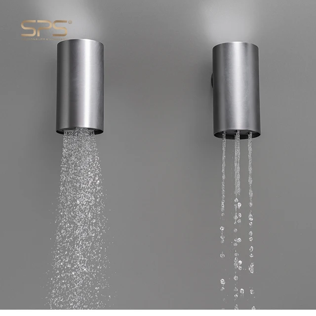 3102C-Y4 Luxury 4 Diverter Wall Mounted Bath Tub and Shower Faucet NEW Spotlight Shower Head Thermostatic Bathroom Shower Set