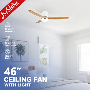 1stshine LED Ceiling Fan Three Wood Blades High Quality Remote Control Ceiling Fan Led