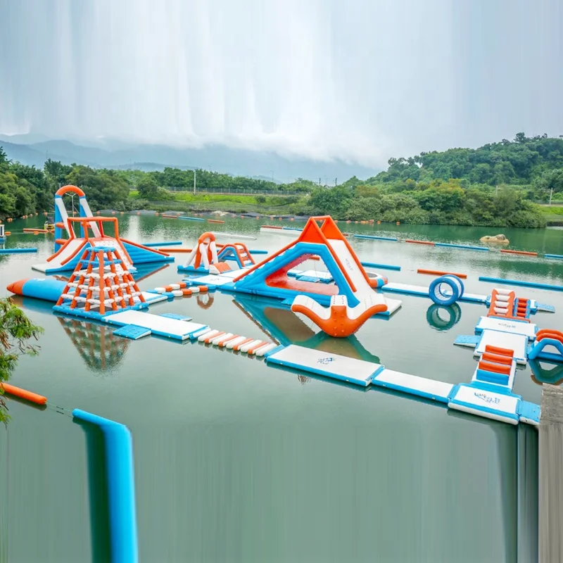 Hot Sale Wholesale Outdoor Rental Trampoline Big Inflatable Floating Water  Park Obstacle Course Amusement Game for Relaxing