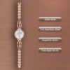 rose gold/white